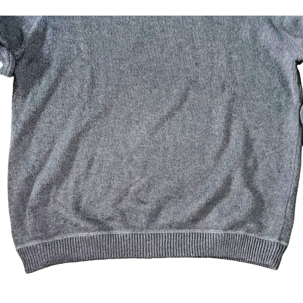 Gorp Core Cozy Eddie Bauer Gray Waffle Knit Crewneck Sweater Pullover - Picture 8 of 15